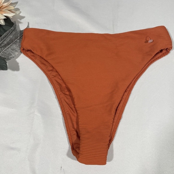 NEW Seafolly [ 6 US ]‎ Essentials High Waist Bikini Bottoms in Orange - Picture 2 of 11